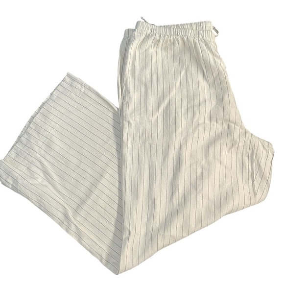 A New Day Wide Leg Lined Blend Pants Size Large Short - Picture 1 of 10